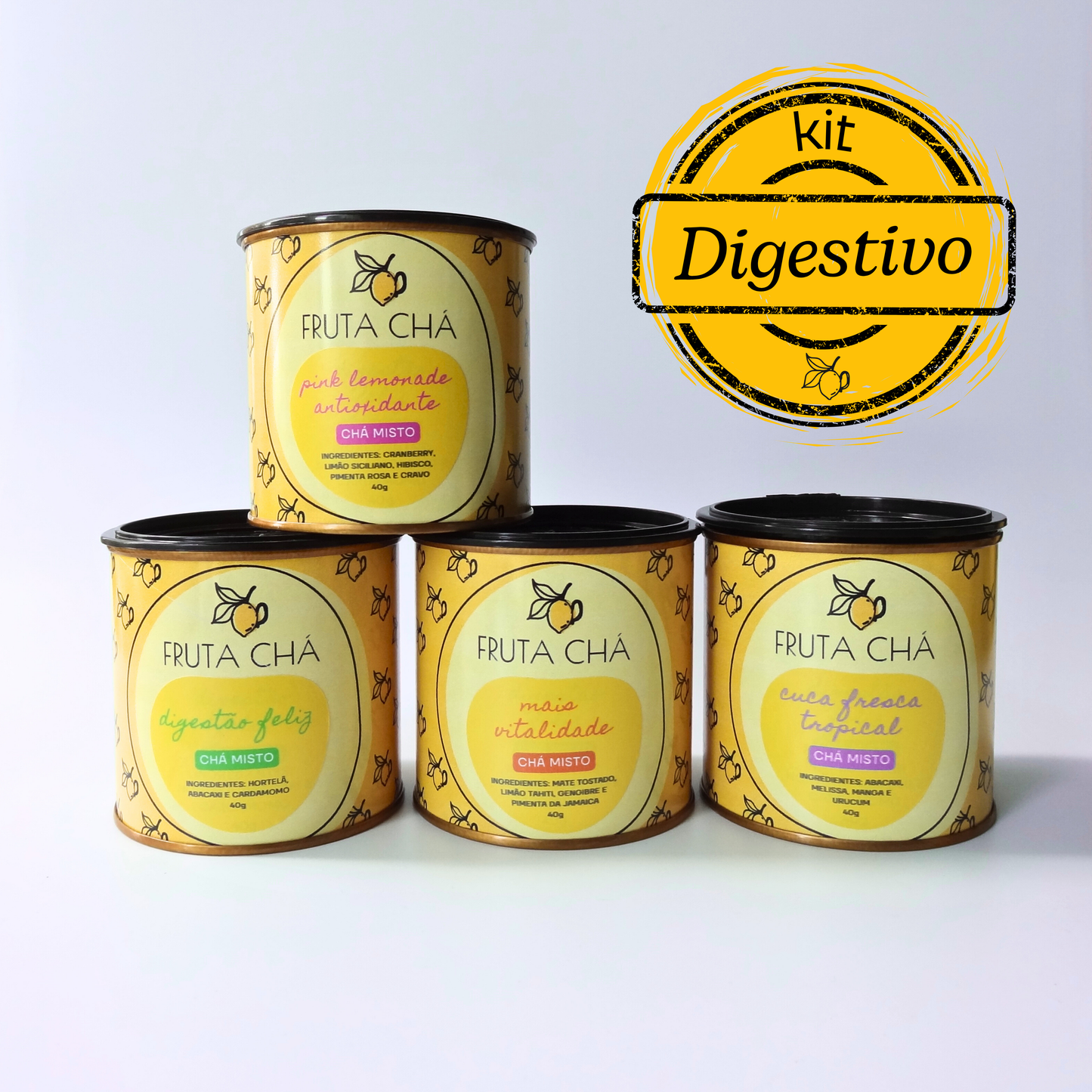 Kit DIGESTIVO com 4 infusões