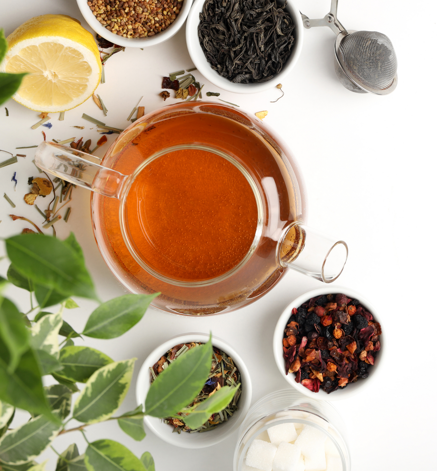 chá com ingredientes orgânicos